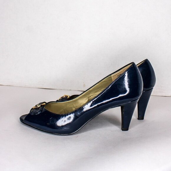 Moda Spana Dionne Patent Leather Peep Toe … - Picture 2 of 6